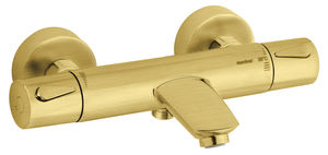 Silhouet Thermostatic Bath/Shower Mixer  (Brushed Brass PVD)